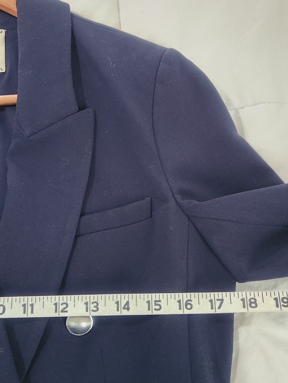 L'AGENCE Kenzie Double Breasted Blazer MIDNIGHT Size 6 - Picture 8 of 11